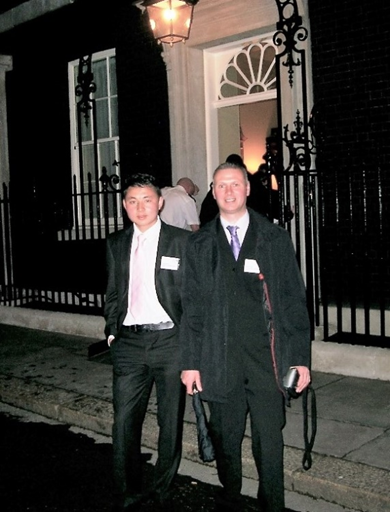 Sayed with his Independent Visitor at 10 Downing Street.